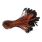 HOBBYPOWER  20pcs　300 mm 12"サーボ延長リード線ケーブル Futaba JR 26AWG
