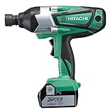 日立工機 18V コードレスインパクトレンチ 充電式 3.0Ahリチウムイオン電池、急速充電器、予備電池、ケース付 WR18DSHL(2LSCK)