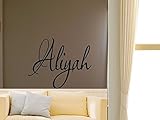 Aliyah男の子女の子部屋保育園ベビーキッズ名前ビニール壁引用ステッカー