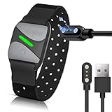 Lamshaw for COOSPO HW807 充電ケーブル, USB 磁気充電ケーブル 磁気吸着 1メートル 対応 COOSPO HW706 / HW807 /HW702 心拍計アームバンド (黒)