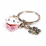 [通用] 掛け袋ペンダント財布アクセサリーキーホルダーラッキーペンダント桜キーペンダント可愛いミニ猫ペンダント友達 ファミリー 女の子ギフト