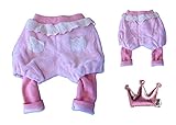 Lunaterra (ルナテラ) もこもこ プードルパンツ スパッツ付 かぼちゃパンツ ふわふわ 裏起毛 ボア付 レギンス 防寒 寒さ対策 ベビー 女の子 ガールズ お出掛け 公園遊び お散歩 73 