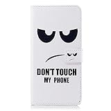 Galaxy S9 手帳 ケース、かわいいピンクの花 、PUレザーケース磁気ウォレットケースカバー、ギフトスタイラス- 私の電話に触れないでください