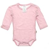 CelaviメリノウールBaby Onesie – ローズ カラー: ピンク