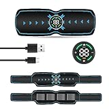 IGYLAR 【39段階強度 タッチパネル】EMS 腹筋ベルト ジェルシート不要 10種類モード 延長ベルト付き USB充電式 液晶表示 腹