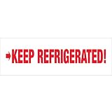 Tape Logic T902P096PK Pre-Printed Carton Sealing Tape, Legend "Keep Refrigerated", 110 yds Length x 