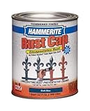 Masterchem 43125 Hammerite Rust Cap Rust Preventative Paint Hammered Dark Blue 1 Qt [並行輸入品]