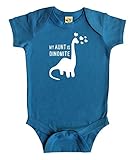 Rocketバグ"私の叔母はDinomite "ベビーボディスーツ カラー: ブルー