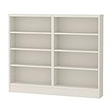 岩附(IWATSUKI) 書棚 ホワイト 高さ96cm 幅120 奥行17.5 スリム 幅木よけ加工無し 日本製 CS-W120-H96SWH