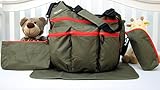 SoHo Daddy, Grand Central 4 pieces Diaper Bag set *Limited time offer !* (Sage Green) by SoHo Design