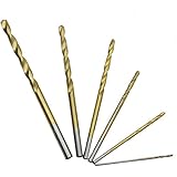 60ピース1/1。5/2/2.5/3/3.5ミリメートルtitaniumコーティングされたhss高速度鋼ドリルビットセットtitanium用木材プラスチックツイストドリルビットセット