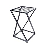 HCHWH 単層広場フラワースタンド、植物足場、シンプルなブラックラック ( サイズ さいず : 19.7in*12in*12in )