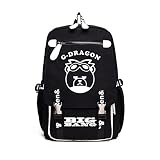 韓流グッズ BIGBANG GD ビッグバン TOP SOL VI D-LITE MADE ファッション 可愛 10周年記念 バッグ リュックサック (ブラック(GD))