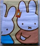 ミッフィー綿毛布＝ミッフィーちゃんの寝具です。毛布　掛け物　ケット ブランケット　スリーパー　ひざ掛け。綿１００％　出産祝い　ギフト
