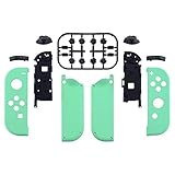 eXtremeRateスイッチ ジョイコンに対応用交換シェル、ジョイコン switchとswitch 有機elに対応用ハンドヘルドコントローラーハウジングケース、フルセットボタン付き、ジョイコンに対応用DIY交換ケース（ジョイコン switch本体ではありません）【ミントグリーン】