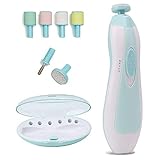 Scheki 電動ネイルケア ネイルケアセット ベビー 爪やすり 赤ちゃん 大人 爪みがき 低騒音 角質除去 甘皮処理 LEDライト搭載 ア