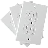Safety Baby Self-Closing Outlet Covers - An Alternative To Socket Plugs - 3 pack [並行輸入品]