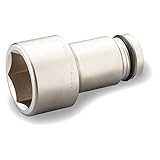 トネ(TONE) インパクト用超ロングソケット 8NV-75L150 差込角25.4mm(1") 二面幅75mm