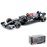 HTLNUZD ブラーゴ 1/43 2021 F1 ルイス ハミルトン Bburago 1:43 2021 F1 W12 LEWIS NO.44 ミニチャンプス シグネチャー シリー レース スポーツカー ダイキャストカー Diecast Model ミニカー