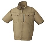 ビッグボーン半袖ブルゾン【 空調服単品】交織トロピカル メンズ 夏 bb-bk6078-ｔ カーキ ４Ｌ