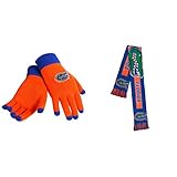 NCAA Florida Gators Bigロゴスカーフとグローブソリッドニット2パックバンドル