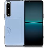 LOOF SKIN SLIM-SLOT Xperia 1 IV/SO-51C / SOG06 用 エクスペリア ケース カバー カードポケット カード収納 カード 背面 スマホケース スマホカバー 背面カード収納 [ベビーブルー]