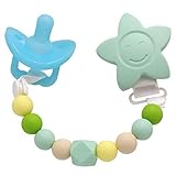 AILAMS food grade Silicone Baby Soother-Toddler Dummy Pacifier Chain And Teether With early Teething