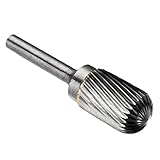 uxcell 研削ビットツール 1.58cmヘッド 6mmシャンク タングステンカーバイドシリンダーロータリーファイル