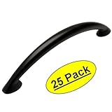 Cosmas 323 – 96 FBフラットブラックモダンキャビネットハードウェアアーチハンドルプル – 3 – 3 / 4 "インチ( 96 mm )穴中心 – 25パック