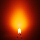 KING DO WAY 発光ダイオード　超高輝度　グリーンライト　LED　丸い頭　砲弾型　弾丸型　頭部直径3mm　100個　セット イエロー