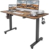 VOSATRON 昇降デスク 電動式 スタンディングデスク パソコンデスク ゲーミングデスク 高さ調節 幅140CM×奥行60CM 人間工学