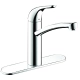 Hansgrohe 04273000 Focus E Kitchen Faucet with Base plate, Chrome by Hansgrohe