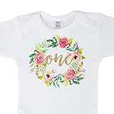 オリーブLoves Apple Girls 1st Birthday Onesie Watercolor Floral Boho Birhday Onesieゴールドグリッター カラー: ゴールド