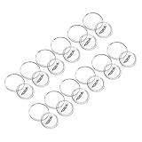 [PATIKIL] 0.98" アクリルボタンピンバッジ 12セット ラウンドピン 空白ボタンバッジキット クラフト用品 DIYバッジ クリア
