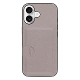 LOOF CASUAL-SLOT iPhone17 用 ケース カバー カード収納 背面 レザー スマホケース ストラップホール カードポケット シンプル 耐衝撃 薄型 軽量 leather [ベージュグレー]