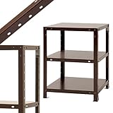 スマートラック NSTR-127 幅45×奥行45×高さ60cm 3段 ブラウン 40㎏/段