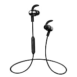 Bluetooth 4.1 イヤホン apt-X､AAC両対応の高音質ワイヤレスイヤホン IPX4防汗防滴 強磁力マグネット搭載 マイク内蔵式 ランニング用 スポーツ イヤホン【メーカー1年保証】 (