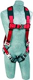 3M Protecta PRO 1191253 Fall Protection Full Body Harness With Back D-Ring,Quick Connect Buckle Legs