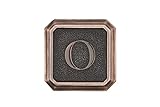 建築メールボックス3650orb-oアルミオイルはブロンズモノグラム – レター" O "