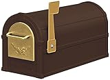 Salsbury Industries 4855E-BZG Eagle Rural Mailbox, Bronze/Gold Eagle [並行輸入品]