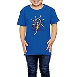 Ariesシャツ 2歳～６歳子どもＴシャツ天才は1%のひらめきと99%の汗 名言 キッズ服 RoyalBlue 5-6 Toddler