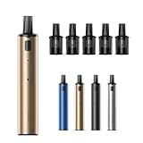 ジョイテック eGo Pod【Update】＋交換用 カートリッジ【1箱5個入AST1.0Ω】セット 電子タバコ 本体 スターターキット イーゴ ポッド アップデート VAPE ベイプ(ローズゴールド)