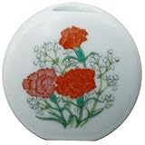 マグネット付一輪差 有田焼 カーネーション (φ4.5×2.5cm)