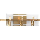 Progress Lighting p300110 – 109 Cahill three-light Bath、ブラウン