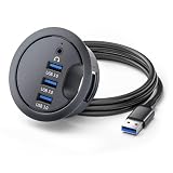 CY USB 3.0 ハブ サウンドカード AUX 3 ポート USB 60mm デスク グロメット スプリッター ドック ステーション ヘッドフォン マイク オーディオ インターフェイス デスクトップ PC 用
