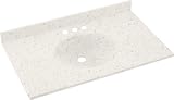 Swanstone VT1B2243-050 Ellipse 43-Inch by 22-Inch Vanity Top, Tahiti Desert Finish by Swanstone