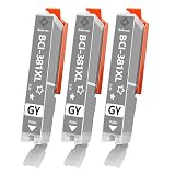 キャノン用BCI-381GYインク BCI-381XLGY互換 インクカートリッジ グレー 大容量 3本セット 残量表示付き 対応機種：PIXUS TS8230 / TS8130 /TS8330/ TS6230 / TS6130 / TS6330/ TR9530 / TR8530 / TR7530/TS7330/TR703