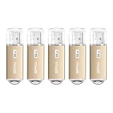 Silicon Power シリコンパワー 5パック 64GB USB 3.0/3.1 Gen1 USBフラッシュドライブ Blaze B02 (シャンパンゴールド)