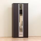 日本製 85cm幅ハイタイプシューズボックス くつ箱 下駄箱 玄関収納 ブラウン 完成品