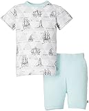 Finn+Emma フィン&エマ 半袖パジャマ オーガニックコットン100% 2歳 セイラー B02-0104c2t Boat-White